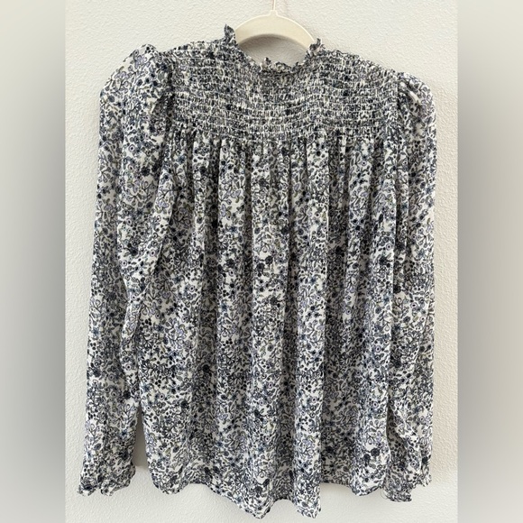 Free People Floral Smocked Blouse - Picture 7 of 7